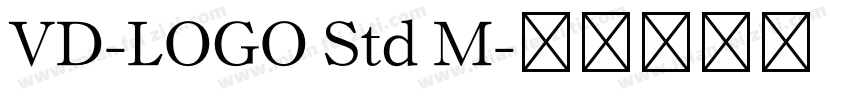 VD-LOGO Std M字体转换